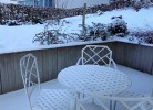 Terrasse im Winter